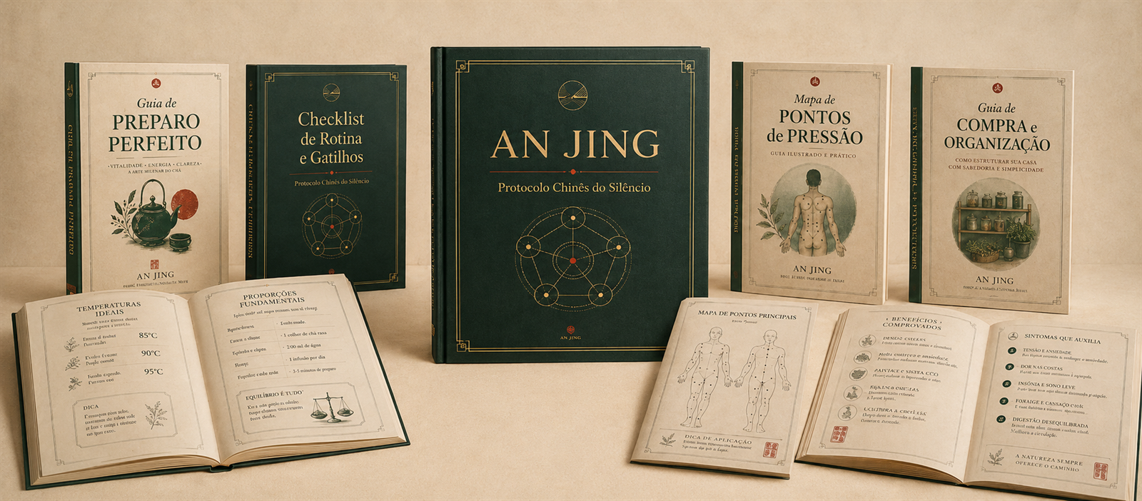 AN JING — Protocolo Chinês do Silêncio com os quatro bônus incluídos
